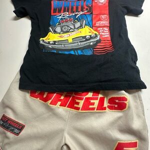 Hot Wheels Racing T Shirt (6)& Shorts(4) for boys